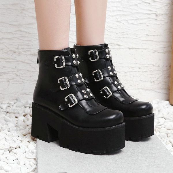 boots fashion rivet beit buckle women platform ankle chunky high heel short autumn winter zipper woman shoes black
boots fashion rivet beit buckle women platform ankle chunky high heel short autumn winter zipper woman shoes black
