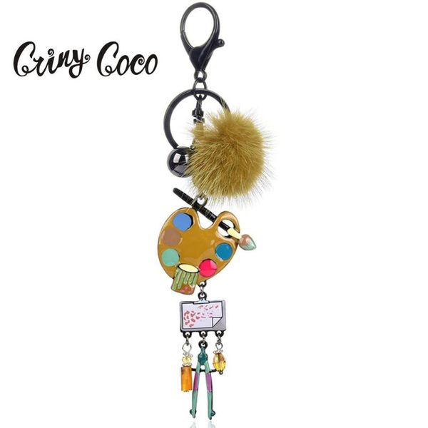keychains cring coco creative artistic drawing board key chains for women female pompom keychain handbag pendant car ring, Silver
keychains cring coco creative artistic drawing board key chains for women female pompom keychain handbag pendant car ring, Silver