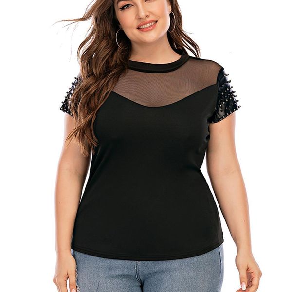 l-6xl women 2021 summer t-shirt mesh short sleeve t shirts for women tshirts plus size ladies black blusas femme q30, White
l-6xl women 2021 summer t-shirt mesh short sleeve t shirts for women tshirts plus size ladies black blusas femme q30, White