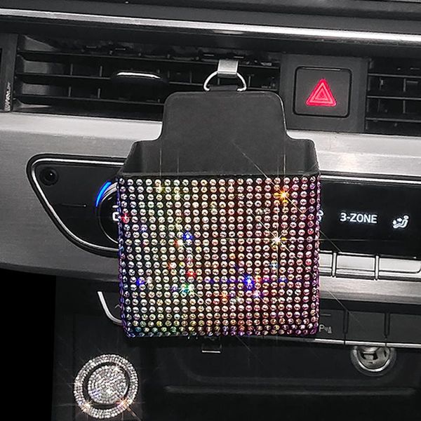 car organizer crystal storage box garbage bag auto outlet air vent hanging mobile phone holder accessories women
car organizer crystal storage box garbage bag auto outlet air vent hanging mobile phone holder accessories women