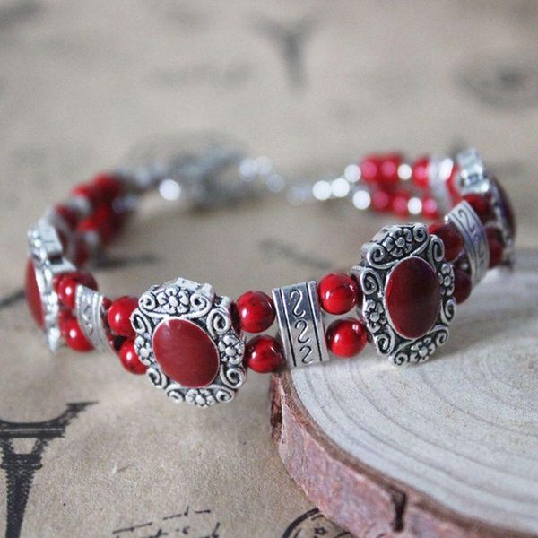 beaded, strands boho style bracelet for women double layer beads tibetan silver gypsy bohemian vintage gift, Black
beaded, strands boho style bracelet for women double layer beads tibetan silver gypsy bohemian vintage gift, Black