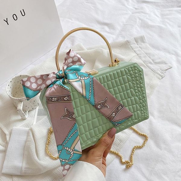 evening bags 2021 luxury silk scarf women box shape chain crossbody bag brand lady white pink handbags and purses clutch party
evening bags 2021 luxury silk scarf women box shape chain crossbody bag brand lady white pink handbags and purses clutch party