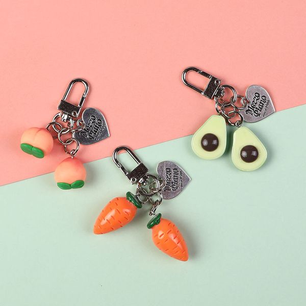 10pieces/lot cartoon fashion simulation fruit peach carrot avocado keychain 3d soft resin avocado key chains women christmas gift, Silver
10pieces/lot cartoon fashion simulation fruit peach carrot avocado keychain 3d soft resin avocado key chains women christmas gift, Silver