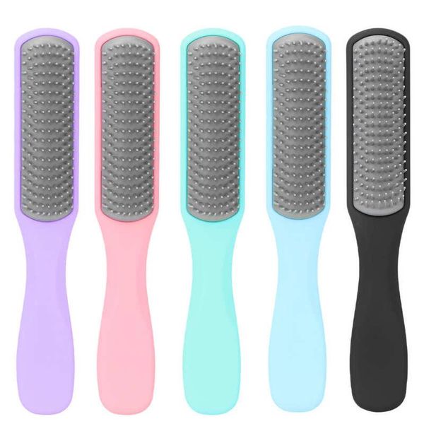 hair brushes tpe brush purple pink green blue black comb classic for shaping separating defining long short, Silver
hair brushes tpe brush purple pink green blue black comb classic for shaping separating defining long short, Silver