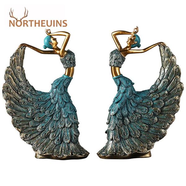 decorative objects & figurines northeuins resin peacock dancer character modern lady dancing statue fairy garden interior home living room d
decorative objects & figurines northeuins resin peacock dancer character modern lady dancing statue fairy garden interior home living room d