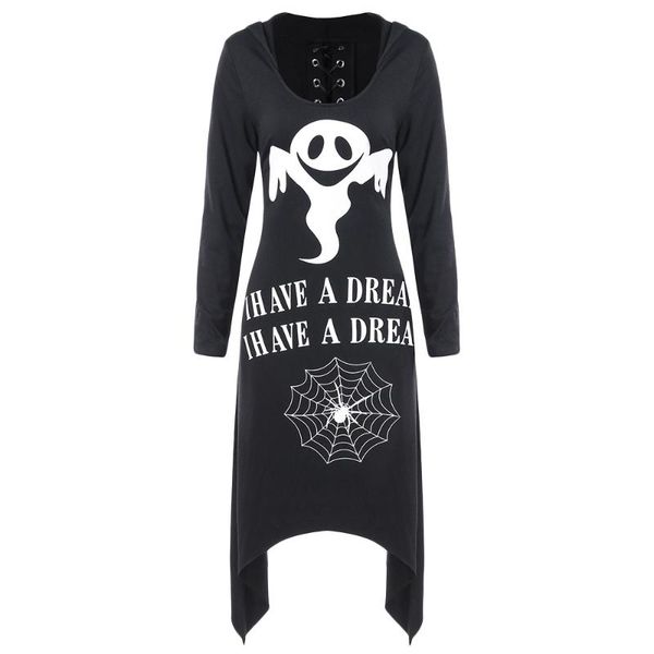 women's hoodies & sweatshirts joineles halloween letters lace up longline women back cross criss hooded irregular skulls outwear top, Black
women's hoodies & sweatshirts joineles halloween letters lace up longline women back cross criss hooded irregular skulls outwear top, Black