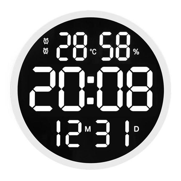 -12 inch led number digital wall clock temperature and humidity electronic modern design decoration eu plug clocks
-12 inch led number digital wall clock temperature and humidity electronic modern design decoration eu plug clocks