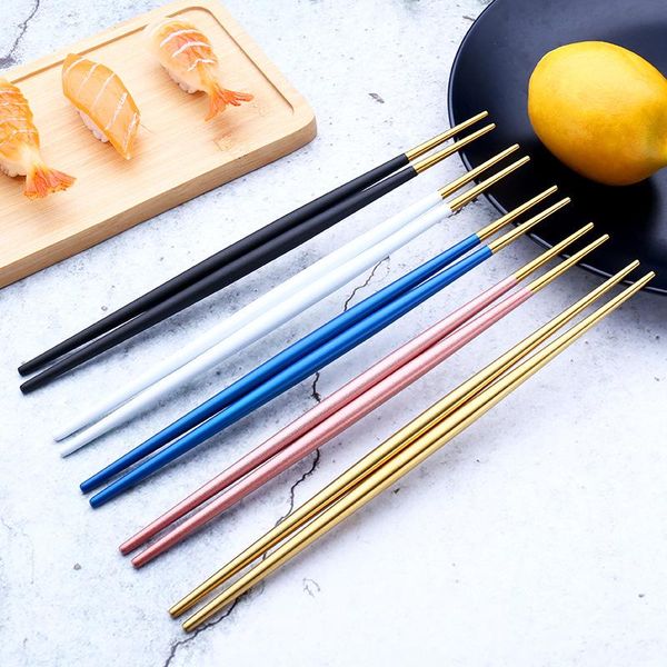 chopsticks 6 pair luxury 304 stainless steel round sushi korean titanium gold rose hashi colorful chinese japanese
chopsticks 6 pair luxury 304 stainless steel round sushi korean titanium gold rose hashi colorful chinese japanese