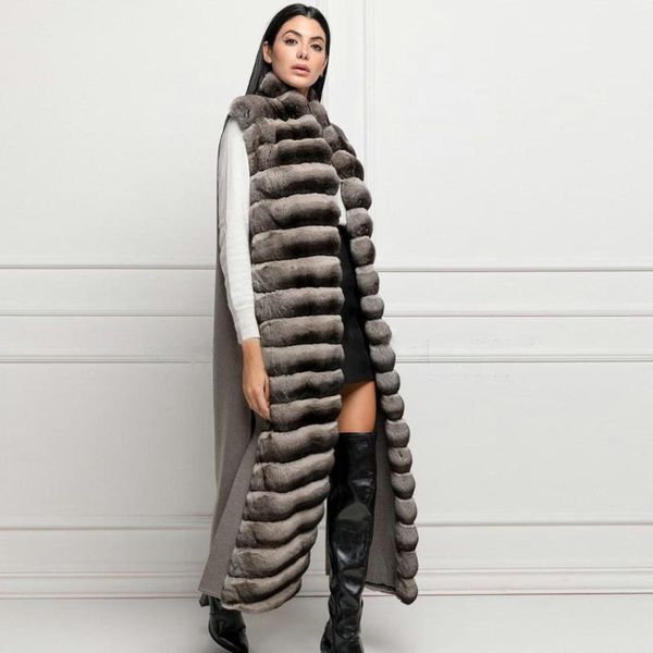 women's fur & faux fashion long wool blends coat with natural rex winter genuine cashmere vest outwear female, Black
women's fur & faux fashion long wool blends coat with natural rex winter genuine cashmere vest outwear female, Black