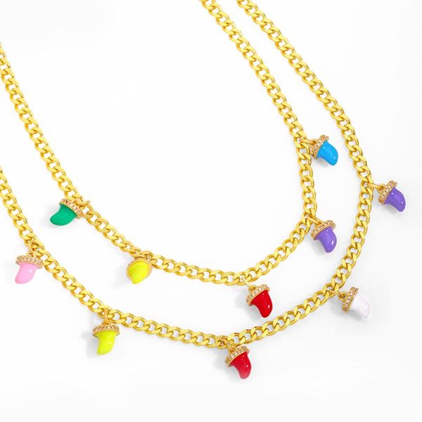pendant necklaces eyika fashion design colorful enamel multiple chili pepper cuban chain necklace zircon women choker jewelry gift, Silver
pendant necklaces eyika fashion design colorful enamel multiple chili pepper cuban chain necklace zircon women choker jewelry gift, Silver