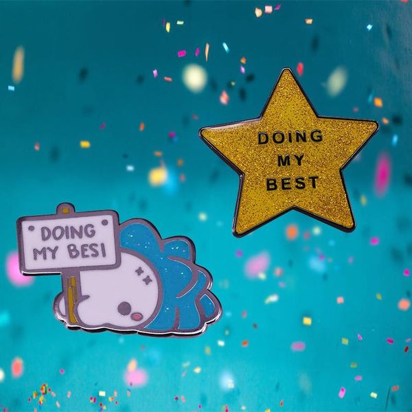 pins, brooches doing my glitter star enamel pin mental health positive affirmation badge growth mindset accessory, Gray
pins, brooches doing my glitter star enamel pin mental health positive affirmation badge growth mindset accessory, Gray