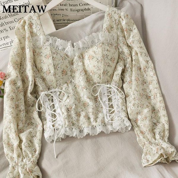 women's blouses & shirts 2021 women floral printed lace blouse ladies long sleeve white female up vintage bandage
women's blouses & shirts 2021 women floral printed lace blouse ladies long sleeve white female up vintage bandage