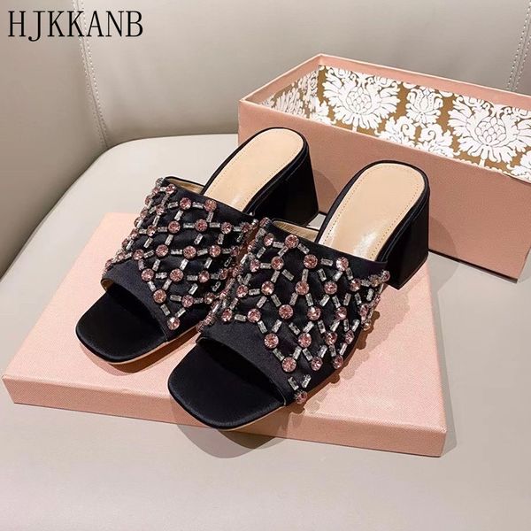 official website 70% off outlet luxury crystal high heel slippers women suede pink rhinestone decor open toe slides summer fashion outdoor s, Black
official website 70% off outlet luxury crystal high heel slippers women suede pink rhinestone decor open toe slides summer fashion outdoor s, Black