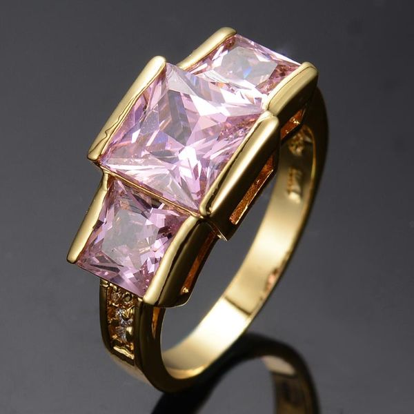 wedding rings luxury female pink crystal stone ring yellow gold color big for women vintage bride square engagement, Slivery;golden
wedding rings luxury female pink crystal stone ring yellow gold color big for women vintage bride square engagement, Slivery;golden