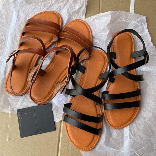 sandals women's flat with open toe simple breathable hollow buckle casual summer shoes woman non-slip cross strap footwear, Black
sandals women's flat with open toe simple breathable hollow buckle casual summer shoes woman non-slip cross strap footwear, Black
