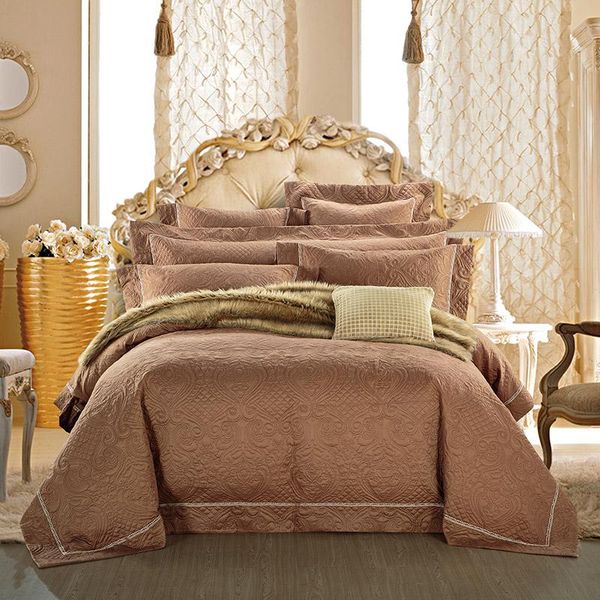 luxury brown gold gray pink 100% egyptian cotton quilting duvet cover bed sheet bedspread pillowcases bedding set home textiles
luxury brown gold gray pink 100% egyptian cotton quilting duvet cover bed sheet bedspread pillowcases bedding set home textiles