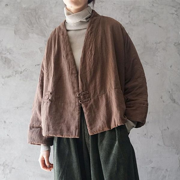 women's down & parkas scuwlinen women parka 2021 autumn winter jacket vintage thicken warm loose cotton-padded outerwear p126, Black
women's down & parkas scuwlinen women parka 2021 autumn winter jacket vintage thicken warm loose cotton-padded outerwear p126, Black