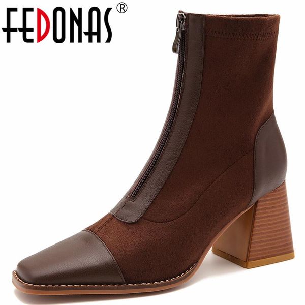 boots fedonas mature retro concise autumn winter women ankle square toe genuine leather office lady party high heels shoes woman, Black
boots fedonas mature retro concise autumn winter women ankle square toe genuine leather office lady party high heels shoes woman, Black