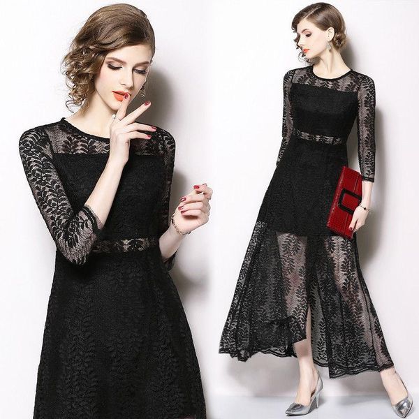 casual dresses womens ladies designer dress clothes vintage black lace a-line long maxi skater party swing cocktail, Black;gray
casual dresses womens ladies designer dress clothes vintage black lace a-line long maxi skater party swing cocktail, Black;gray