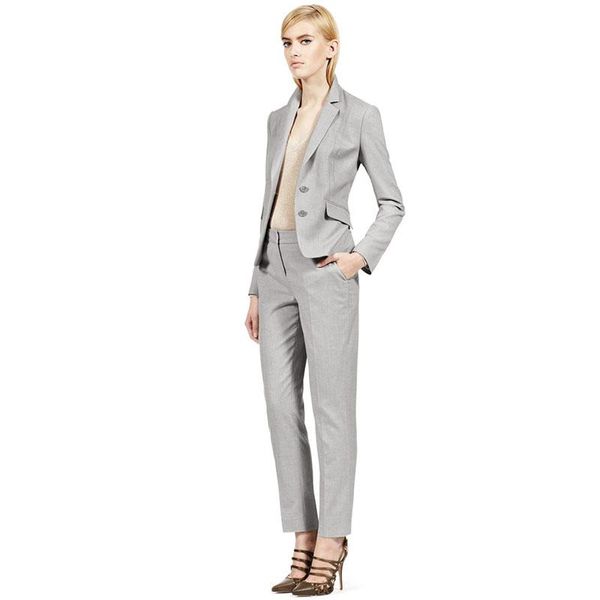 women's suits & blazers custom formal ladies pant women with pants business work wear light gray winter lady office, White;black
women's suits & blazers custom formal ladies pant women with pants business work wear light gray winter lady office, White;black