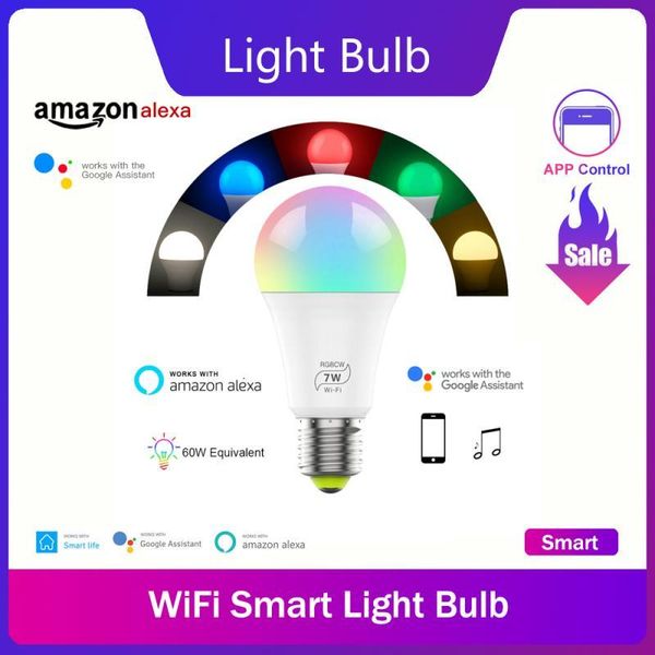 smart home control e27 wireless dimmable rgb bulb colorful led lights spotlight 16 colors wifi app for party lighting
smart home control e27 wireless dimmable rgb bulb colorful led lights spotlight 16 colors wifi app for party lighting