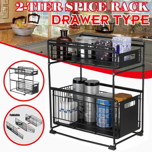 hooks & rails 2-layer storage rack organizer condiment bottle rust-proof and durable home kitchen organization
hooks & rails 2-layer storage rack organizer condiment bottle rust-proof and durable home kitchen organization