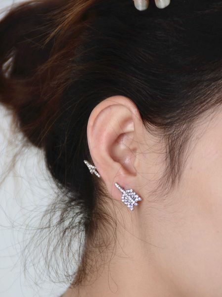 jewelry fashion personality creative full diamond exaggerated split arrow women earrings, Silver
jewelry fashion personality creative full diamond exaggerated split arrow women earrings, Silver