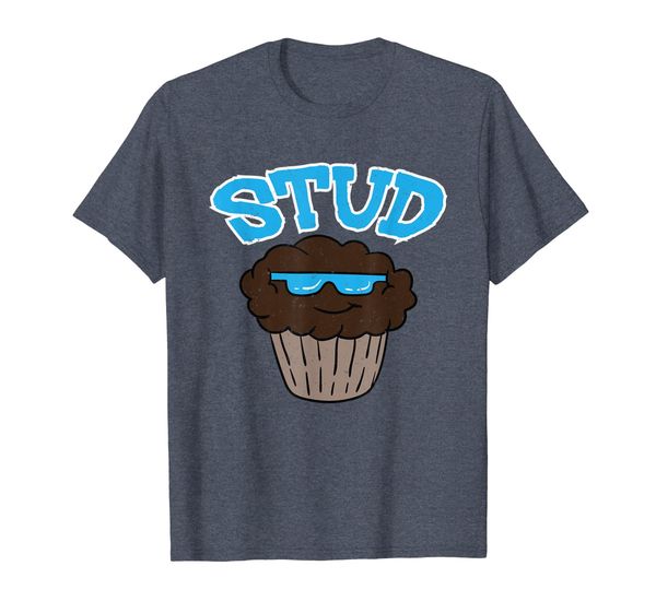 stud muffin t-shirt funny cupcake shirt gift for boys men, White;black