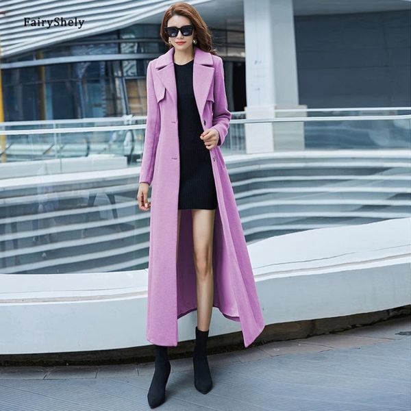 women's wool & blends fairyshely korean woolen coat women 2021 autumn winter pocket plus size female slim long section fashion elegant, Black
women's wool & blends fairyshely korean woolen coat women 2021 autumn winter pocket plus size female slim long section fashion elegant, Black