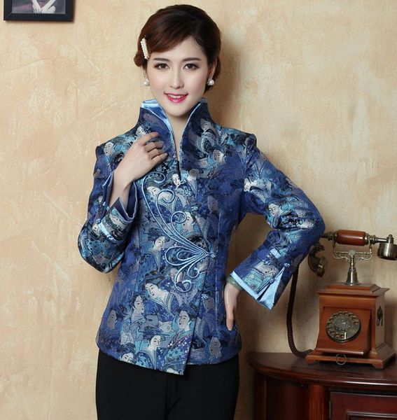 women's jackets tang suit women jacket chinese retro long sleeve double-collar wedding banquet coat brocade damask middle-aged mother, Black;brown
women's jackets tang suit women jacket chinese retro long sleeve double-collar wedding banquet coat brocade damask middle-aged mother, Black;brown