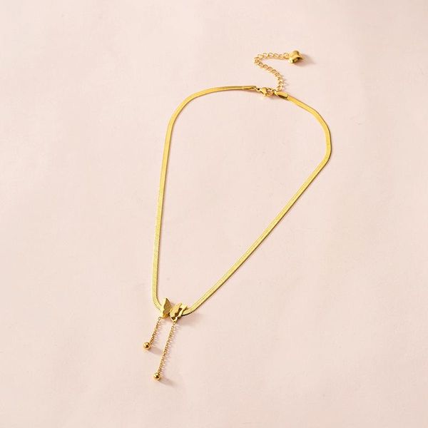 chokers clavicle chain snake necklace choker tassel sweet titanium steel simple gift butterfly bohemian beach jewelry collier, Golden;silver
chokers clavicle chain snake necklace choker tassel sweet titanium steel simple gift butterfly bohemian beach jewelry collier, Golden;silver