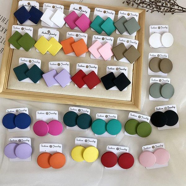 stud europe and the united states temperament acrylic square earrings candy color of individual character round, Golden;silver
stud europe and the united states temperament acrylic square earrings candy color of individual character round, Golden;silver