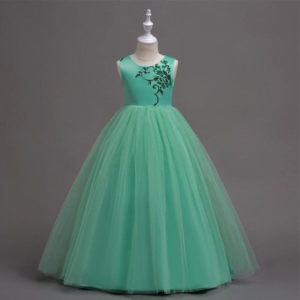 girl's dresses flower girls illusion sleeveless lace embroidery luxury purple tulle o-neck floor-length kids party princess gown f239, Red;yellow
girl's dresses flower girls illusion sleeveless lace embroidery luxury purple tulle o-neck floor-length kids party princess gown f239, Red;yellow