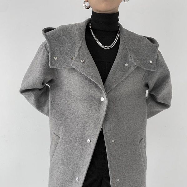 women's wool & blends white line 13 double-sided cashmere coat in long over-the-knee hepburn wind 8125 fur, Black
women's wool & blends white line 13 double-sided cashmere coat in long over-the-knee hepburn wind 8125 fur, Black