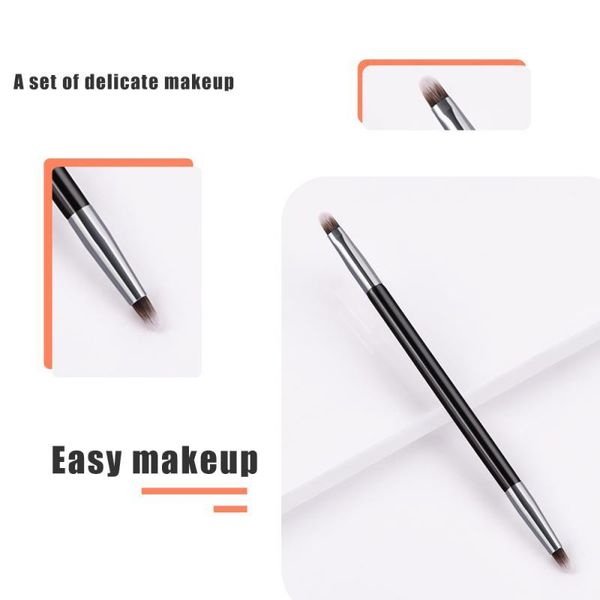 makeup brushes 1pcs single double-headed silver black color lip brush concealer blending portable professional beauty tool
makeup brushes 1pcs single double-headed silver black color lip brush concealer blending portable professional beauty tool