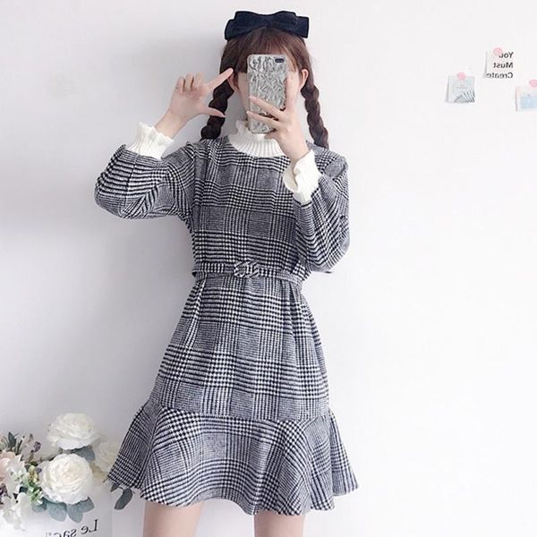 casual dresses autumn dress 2021 korean version of the fresh grid trumpet / mermaid sweet slim fashion knee-length, Black;gray
casual dresses autumn dress 2021 korean version of the fresh grid trumpet / mermaid sweet slim fashion knee-length, Black;gray