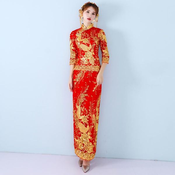 red lace cheongsam qipao women long traditional chinese dress evening gown party dresses style chinois femme
red lace cheongsam qipao women long traditional chinese dress evening gown party dresses style chinois femme