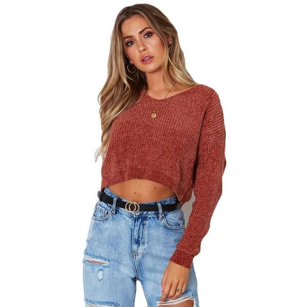 women's sweaters autumn and winter european american loose v-neck solid color large size navel thick knit short sweater, White;black
women's sweaters autumn and winter european american loose v-neck solid color large size navel thick knit short sweater, White;black