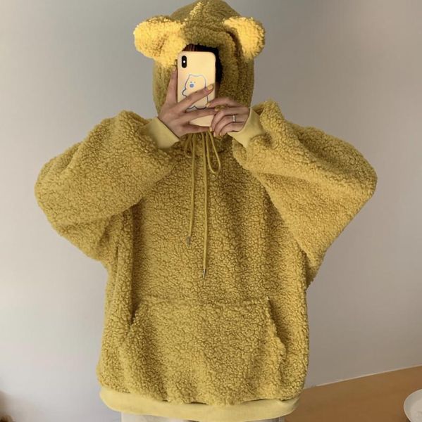 women casual sweatshirts warm imitation lamb hair long sleeve sweatshirts oversize cute bear ears hoodies winter pullover#1215, Black
women casual sweatshirts warm imitation lamb hair long sleeve sweatshirts oversize cute bear ears hoodies winter pullover#1215, Black