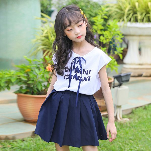 girls clothing sets 2020 kids summer 2 pcs set letter print shirt and pleated skirts children clothes suit 6 8 10 12 14 ys, Red;yellow
girls clothing sets 2020 kids summer 2 pcs set letter print shirt and pleated skirts children clothes suit 6 8 10 12 14 ys, Red;yellow