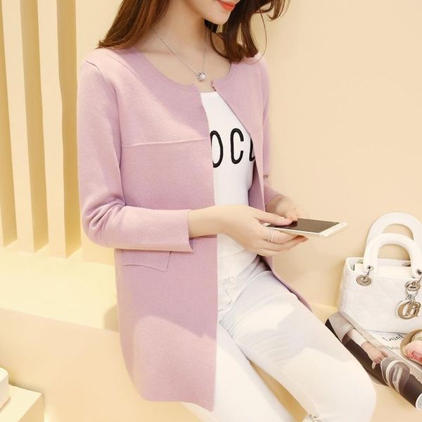 women's sweaters long cardigan women 2021 fashion autumn winter sweater sleeve knitted female tricot clothes ns4052, White;black
women's sweaters long cardigan women 2021 fashion autumn winter sweater sleeve knitted female tricot clothes ns4052, White;black