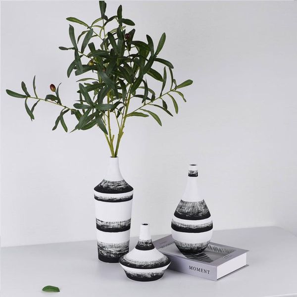 nordic ins simple black and white striped ceramic vase living room tv cabinet deskdried flower decoration home accessories
nordic ins simple black and white striped ceramic vase living room tv cabinet deskdried flower decoration home accessories