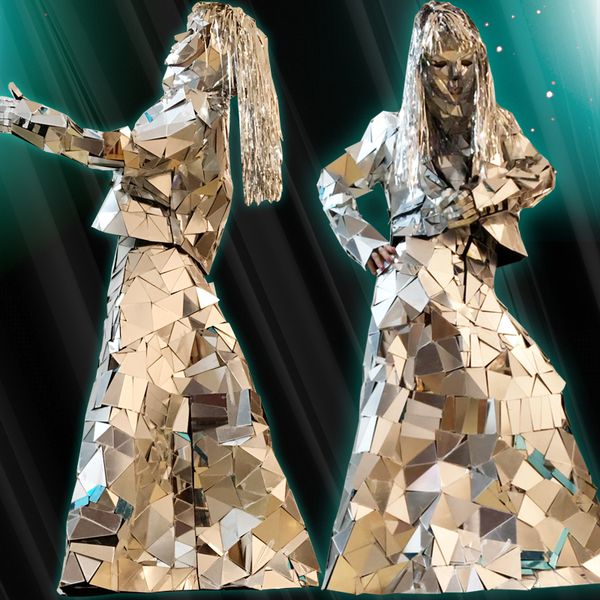 roupa feminina mirror costume women men stage performance clothing party outfit nightclub dress mirror mask suit festival wear, Black;red
roupa feminina mirror costume women men stage performance clothing party outfit nightclub dress mirror mask suit festival wear, Black;red