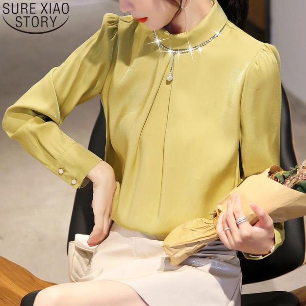 2021 fashion office lady blouse beading autumn long sleeve chiffon blouse and shirt women casual women camisas mujer 10559, White
2021 fashion office lady blouse beading autumn long sleeve chiffon blouse and shirt women casual women camisas mujer 10559, White