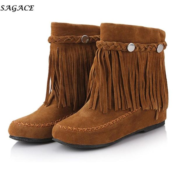 boots sagace 2021 winter warm ankle women retro tassel ladies round toe short casual flock shoes woman botas mujer, Black
boots sagace 2021 winter warm ankle women retro tassel ladies round toe short casual flock shoes woman botas mujer, Black