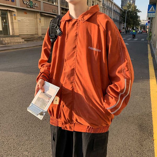 chic japanese style early spring folding design feeling fried street coat model self retaining men's jacket, Black;brown
chic japanese style early spring folding design feeling fried street coat model self retaining men's jacket, Black;brown