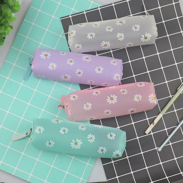 pencil bags 1pc cute transparent daisy case candy color pen storage bag box stationery gift school supplies
pencil bags 1pc cute transparent daisy case candy color pen storage bag box stationery gift school supplies