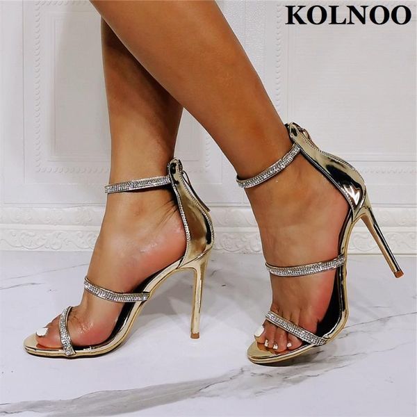 sandals kolnoo classic ladies high heeled crystals real pictures summer party prom shoes big size 35-47 fashion gold, Black
sandals kolnoo classic ladies high heeled crystals real pictures summer party prom shoes big size 35-47 fashion gold, Black