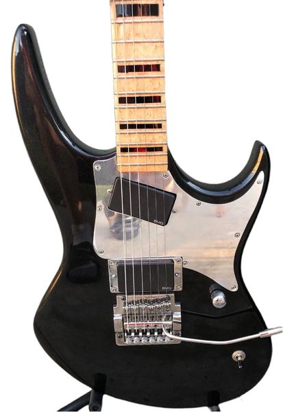 

rare hamer phantom gt glenn tipton metallic black electric guitar slanted pickup, kahler tremolo bridge, whammy bar, locking nut, mirror pic
