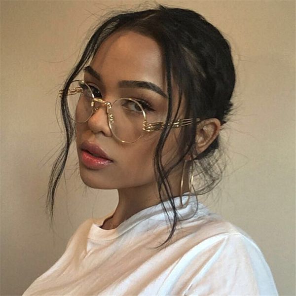 luxury designer glasses steampunk glasses men women eyeglasses frame round vintage eyewear punk fashion fake eyeglass with clear lens, White;black
luxury designer glasses steampunk glasses men women eyeglasses frame round vintage eyewear punk fashion fake eyeglass with clear lens, White;black